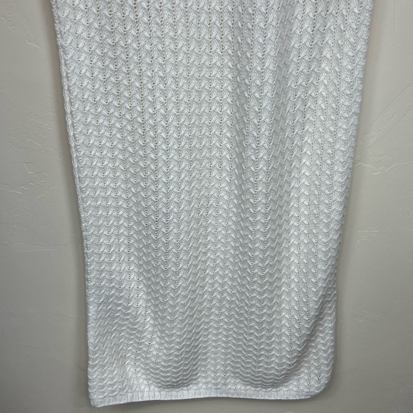 ASOS Women’s Crochet Knit Bodycon Pull-On Unlined Maxi Skirt Ivory Size 8 - Picture 8 of 12